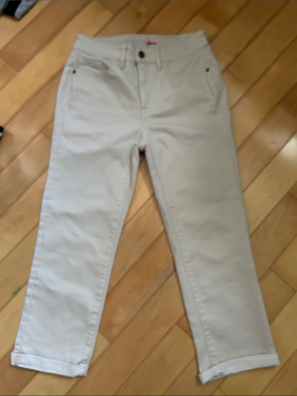 Santana Women's Cream Boyfriend Jeans — Relaxed Casual Fit